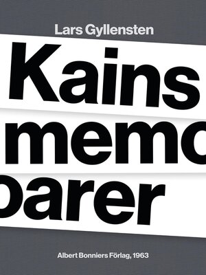 cover image of Kains memoarer